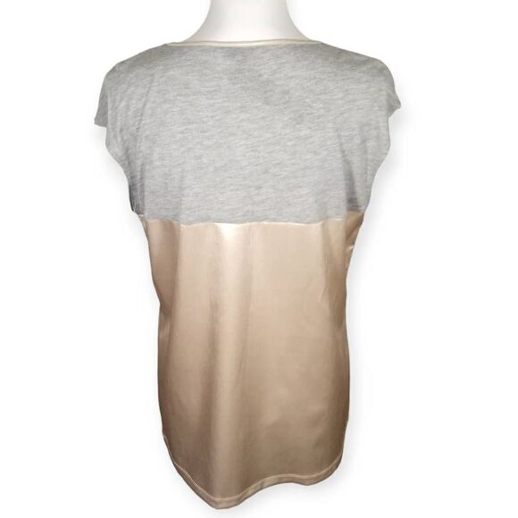 DAISY FUENTES GRAY & METALLIC GOLD TOP SZ.M NWT - Picture 3 of 8